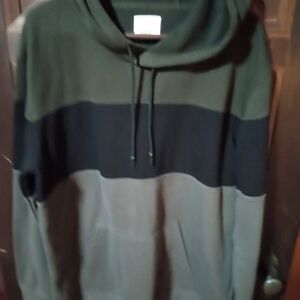 Men's 1897 Green and Black Pullover Hoodie Size XL Mens